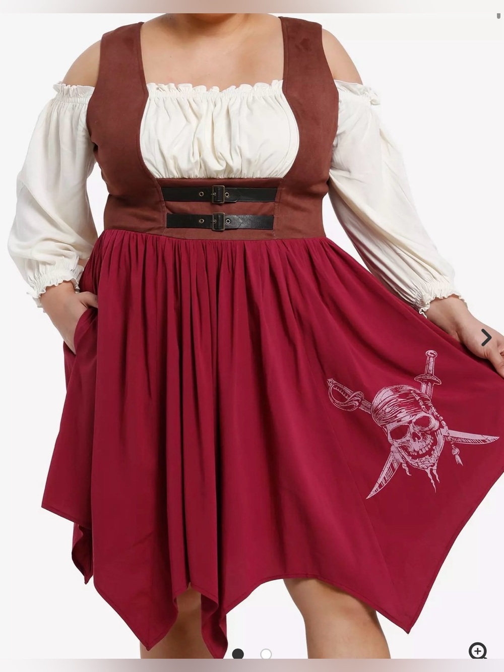 NWT Her Universe Disney Pirates of the Caribbean cold shoulder cosplay dress 4X